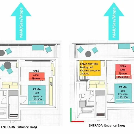 Capsasalbegur74 Terraza Sobre Mar, Piscina Del Mar アパート